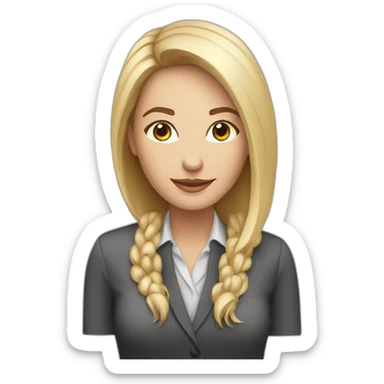 community manager woman caucasic sticker