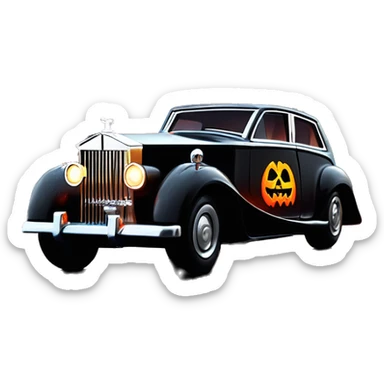    Hot wheels Darth Vader themed 1947 Rolls Royce scary Halloween monster rc car on  dark raining road  sticker