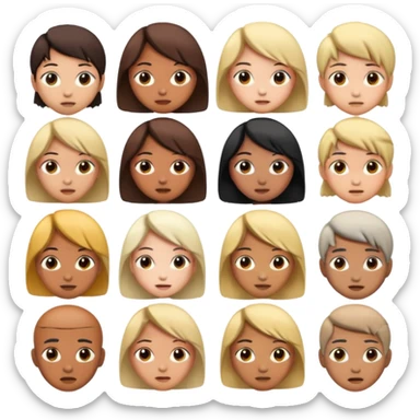 Anime different reactions sticker