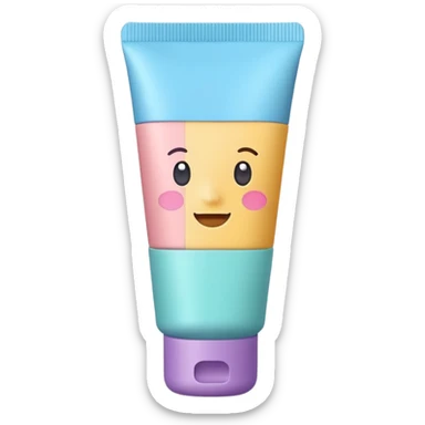 a pastel tube cosmetic sticker