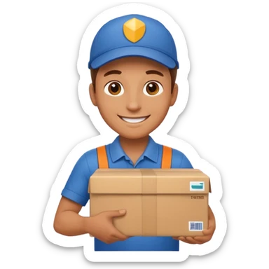 repartidor y pago en casa sticker