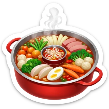 Double flavour hotpot sticker