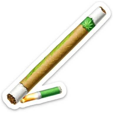 a joint, green cigarrete, like the wpp one sticker