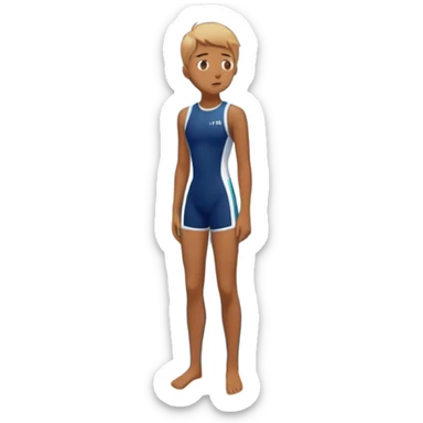 A person standing at the edge of a diving board, looking nervous. Below them is a pool of water labeled “Confidence.” Instead of hesitating, they count 5-4-3-2-1 and jump in, representing taking action despite fear. sticker