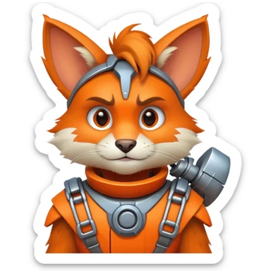 Ratchet and Clank lombax sticker