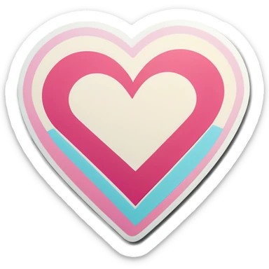 chanal heart sticker