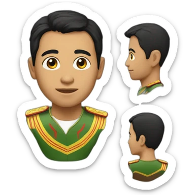 Caporal boliviano realistic sticker