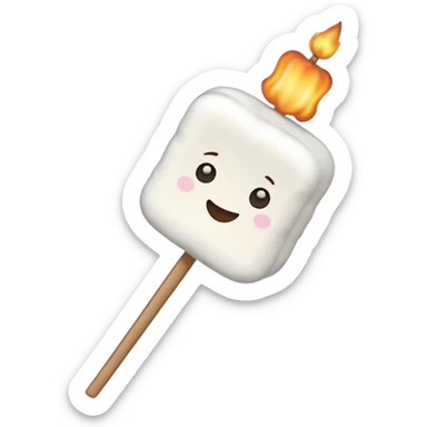 marshmallows on skewer sticker