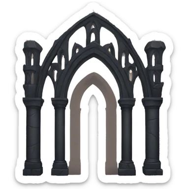 dark gothic style archway  sticker