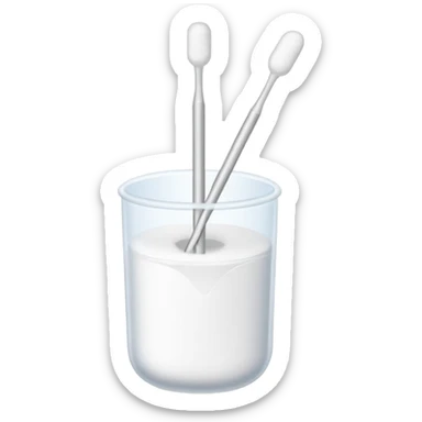 medical Cotton swab sticker