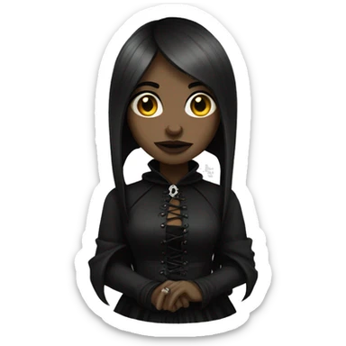 gothic style woman  sticker