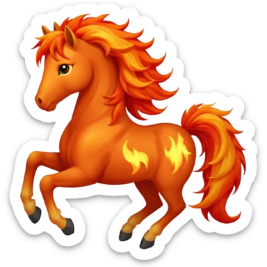 fire horse sticker