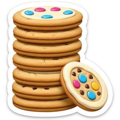 cookies from alice in wonderland sticker