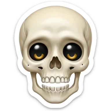 Squelette qui pleure sticker
