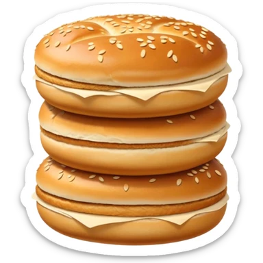 two Kartoffelbrötchen stacked sticker