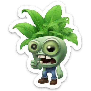 plants vs zombies sticker