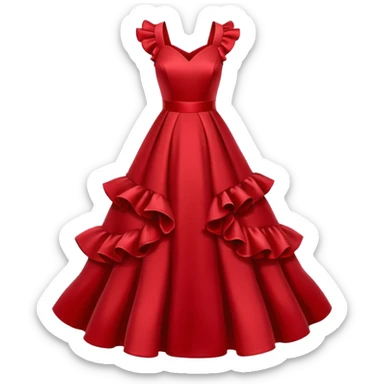 red rose dress no body sticker