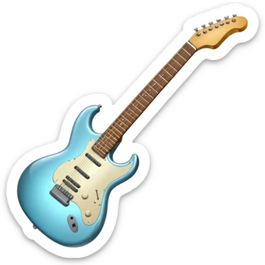 cinematic-realistic-guitar,-polished-metal-soft-hands-carefully-positioned-over-the-keys,-glowing-with-an-elegant-and-airy-charm. sticker