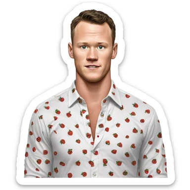 Jonathan Toews shirt unbuttoned sticker
