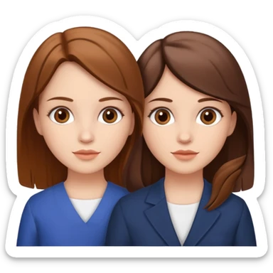 two sisters – Sonya and Taya (there is a general similarity, but they look different) sticker