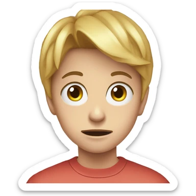 Newspaper Headline that says Boy afraid of girls, removed DP sticker