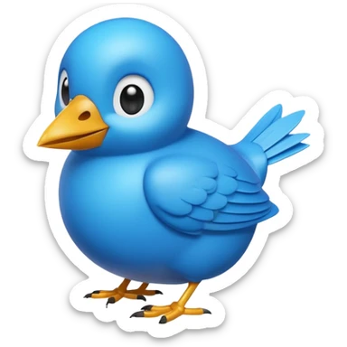 
3D emoji of a small bird, in Apple Memoji style. Soft studio lighting, glossy finish, black background, minimalistic and centered composition.
 sticker