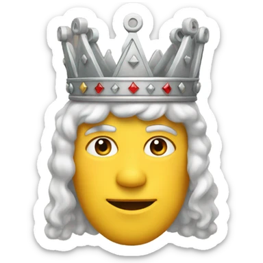 Mix of a triangle and a crown sticker