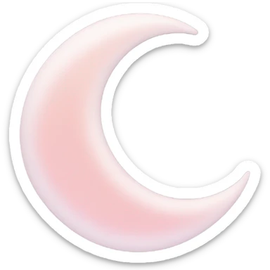pastel pink moon sticker