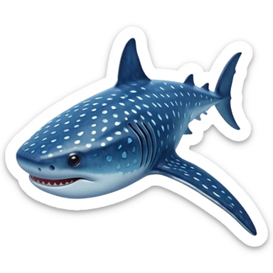 whale shark from above, aesthetic  sticker