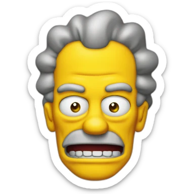 Mr burn evil simpson sticker