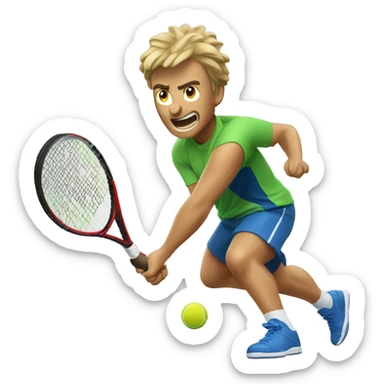 Tennis explosion Caucasia  sticker