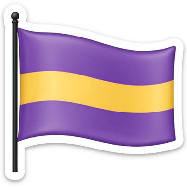 Nonbinary pride flag that goes from the top (black, white ,yellow) to the end (purple) sticker