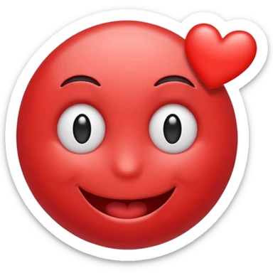 Motion Valentine smiley emoji  sticker