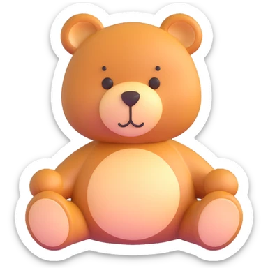 adorable teddy bear sticker