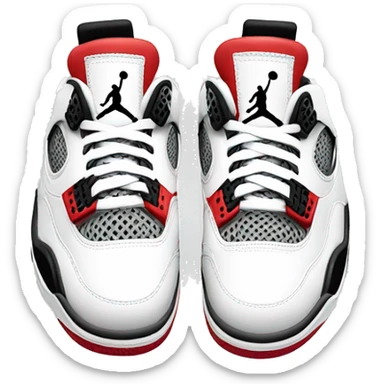 a jordan 4 shoe sticker