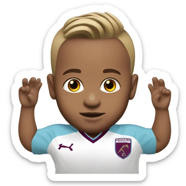 Aston Villa baby white sticker