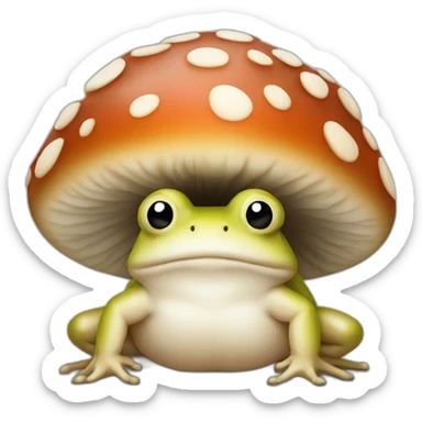 Toad mushrooms sticker