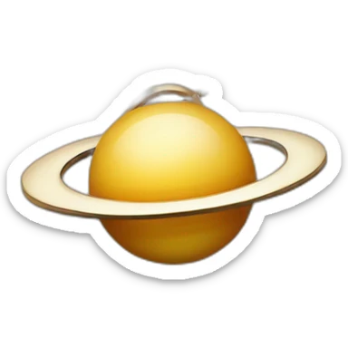 A vivienne westwood saturn necklace realistic minimalist sticker