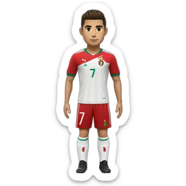 cristiano ronaldo portugaly uniform sticker