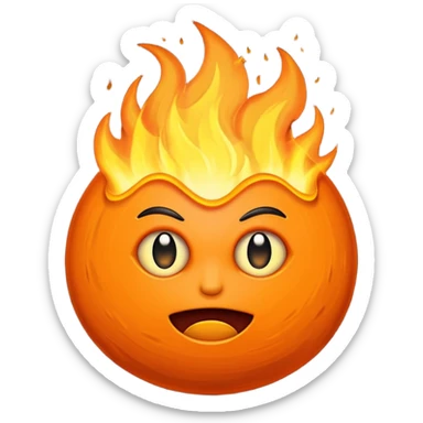 Soul Fire, in the style of gritty realism sticker