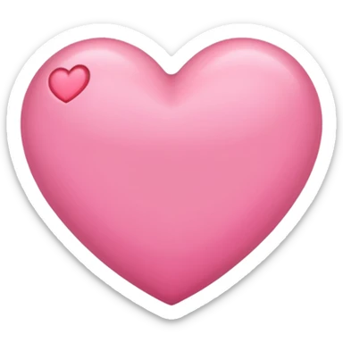 pink heart, no details sticker