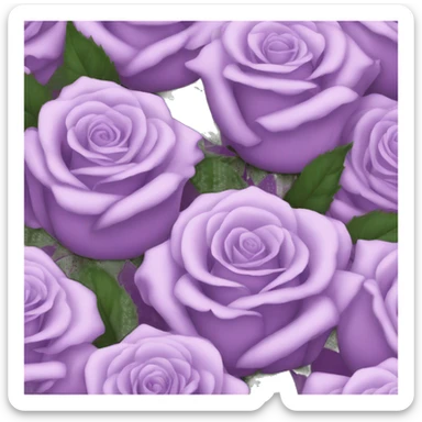 light purple roses sticker