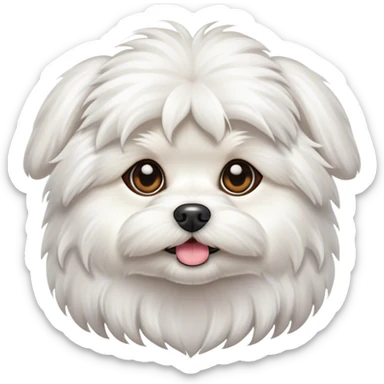 Maltese dog  sticker