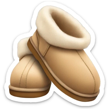 Ugg slippers light brown cute sticker