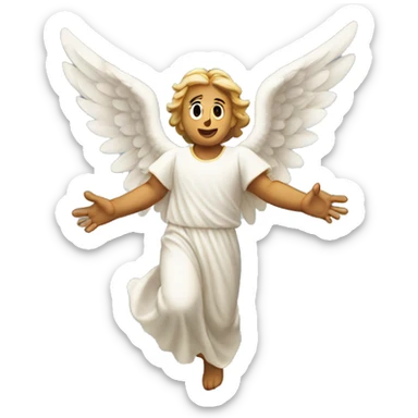 Angel ascendiendo  sticker