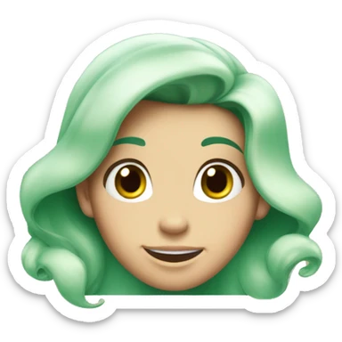 Ariel the little mermaid happy sticker