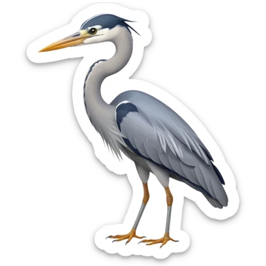 Grey Heron sticker