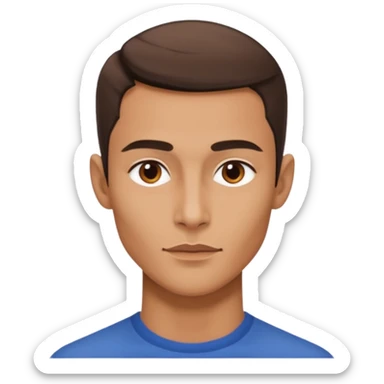 A person who has the sharpest jawline sticker