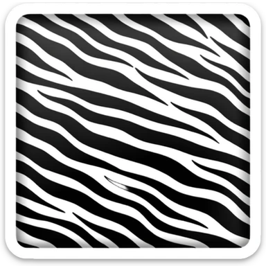 ''zebra Patterned'' Clothe sticker