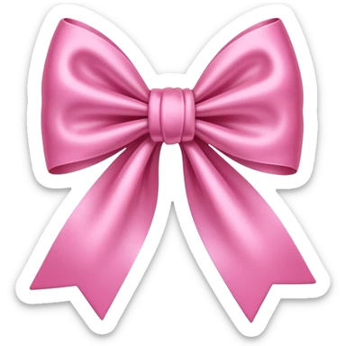 A cute pink bow emoji sticker